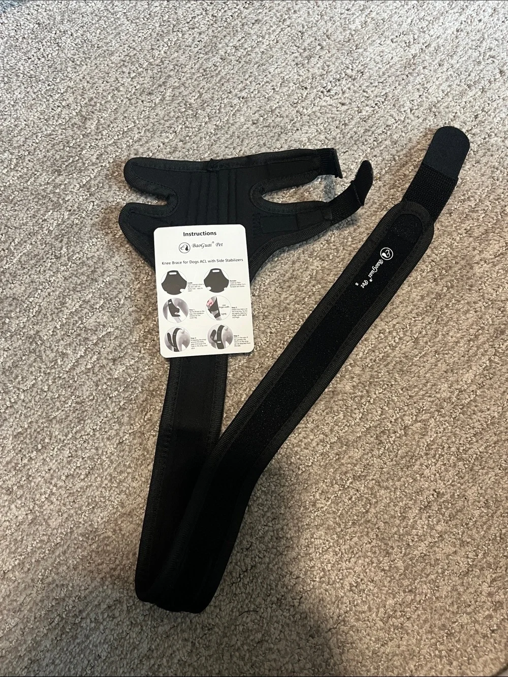 Knee Brace for Dogs ACL with Side Stabilizers,Knee Cap Dislocation S-1090/bb6